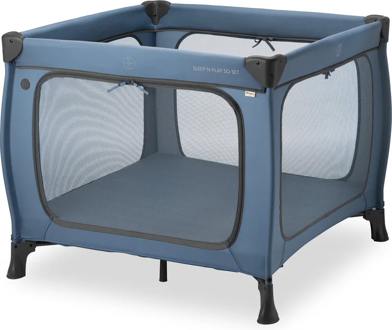 Sleep N Play SQ Set - Campingbedje - Extra grote doorgang by Hauck in Dark Blue – product photo