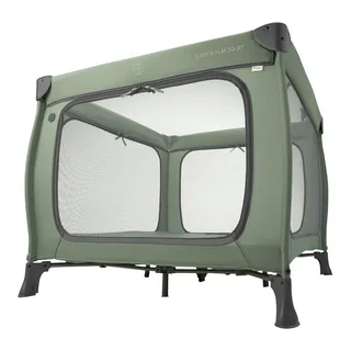 Sleep N Play SQ Set - Campingbedje - Extra grote doorgang von Hauck in Dunkelgrün – Produktfoto 2 von 3