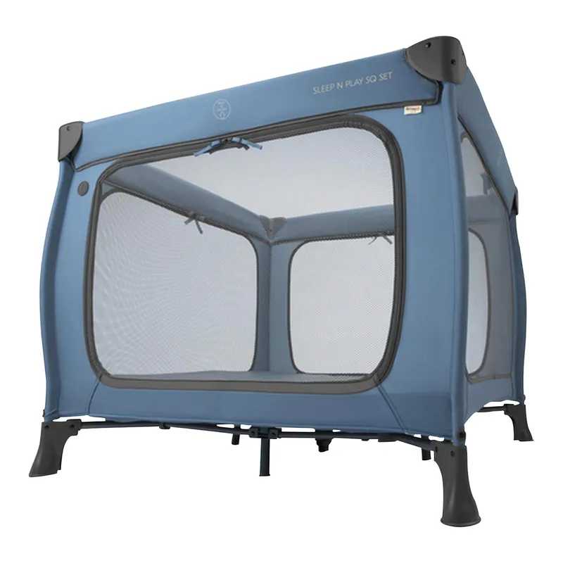 Sleep N Play SQ Set - Campingbedje - Extra grote doorgang von Hauck in Dunkelblau – Produktfoto 2 von 3