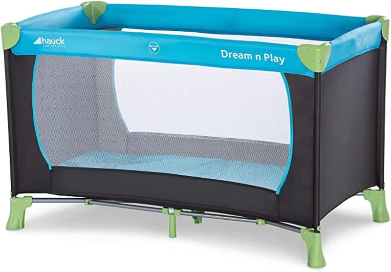 travel bed / inklapbaar campingbedje / Dream’n Play, campingbedje -babybedje - Functioneel en Veilig by Hauck in 1 – product photo