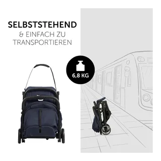 Travel N Care Buggy - handzaam en compact - Dark by Hauck in Dark blue – product photo 3 of 3