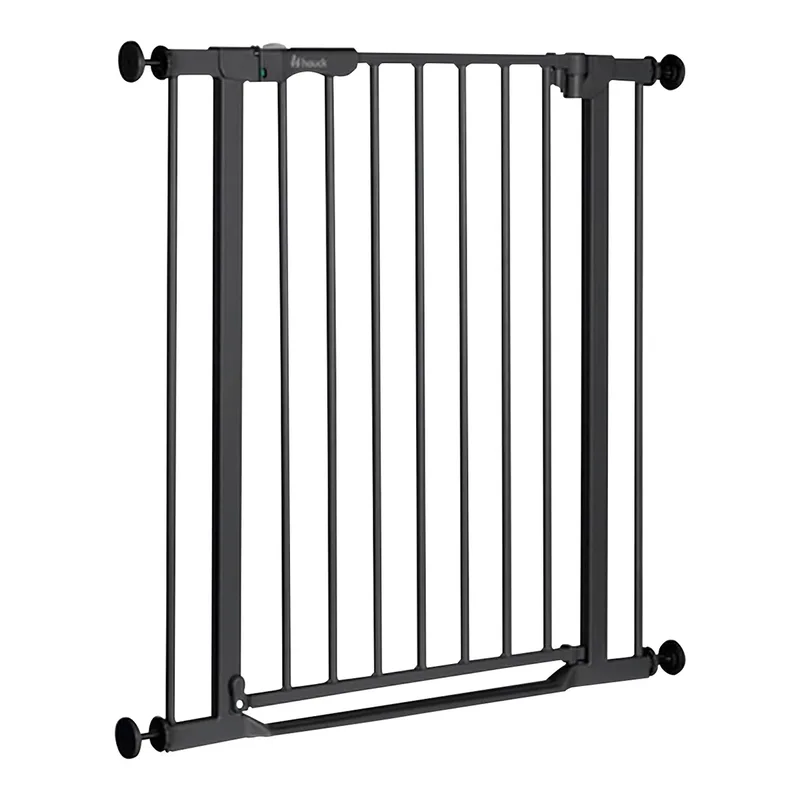 Tür- & Treppenschutzgitter Clear Step Autoclose 2, 75-80 cm fra Hauck i Sort, 75 × 77 mm – produktbillede 1 af 3