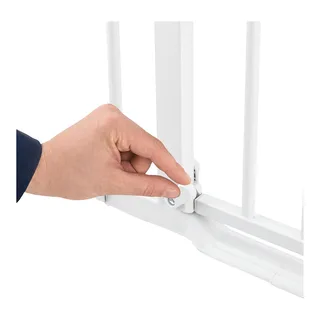 Tür- & Treppenschutzgitter Clear Step​ Autoclose 2 inkl. Verlängerung 9 cm, 84-89 cm fra Hauck i Hvid, 84 × 77 mm – produktbillede 2 af 2