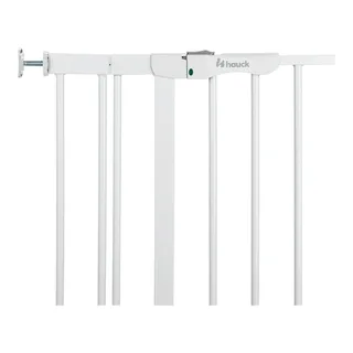 Tür- & Treppenschutzgitter Clear Step​ Autoclose 2 inkl. Verlängerung 9 cm, 84-89 cm fra Hauck i Hvid, 84 × 77 mm – produktbillede 1 af 2