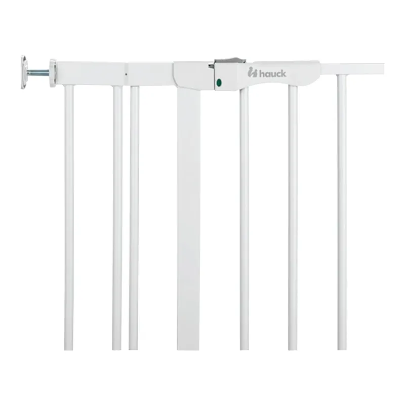 Tür- & Treppenschutzgitter Clear Step​ Autoclose 2 inkl. Verlängerung 9 cm, 84-89 cm fra Hauck i Hvid, 84 × 77 mm – produktbillede 1 af 2