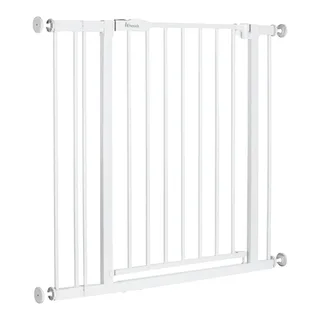Tür- & Treppenschutzgitter Open N Stop​ 2 inkl. Verlängerung 9 cm, 84-89 cm fra Hauck i Hvid, 84 × 77 mm – produktbillede 1 af 3