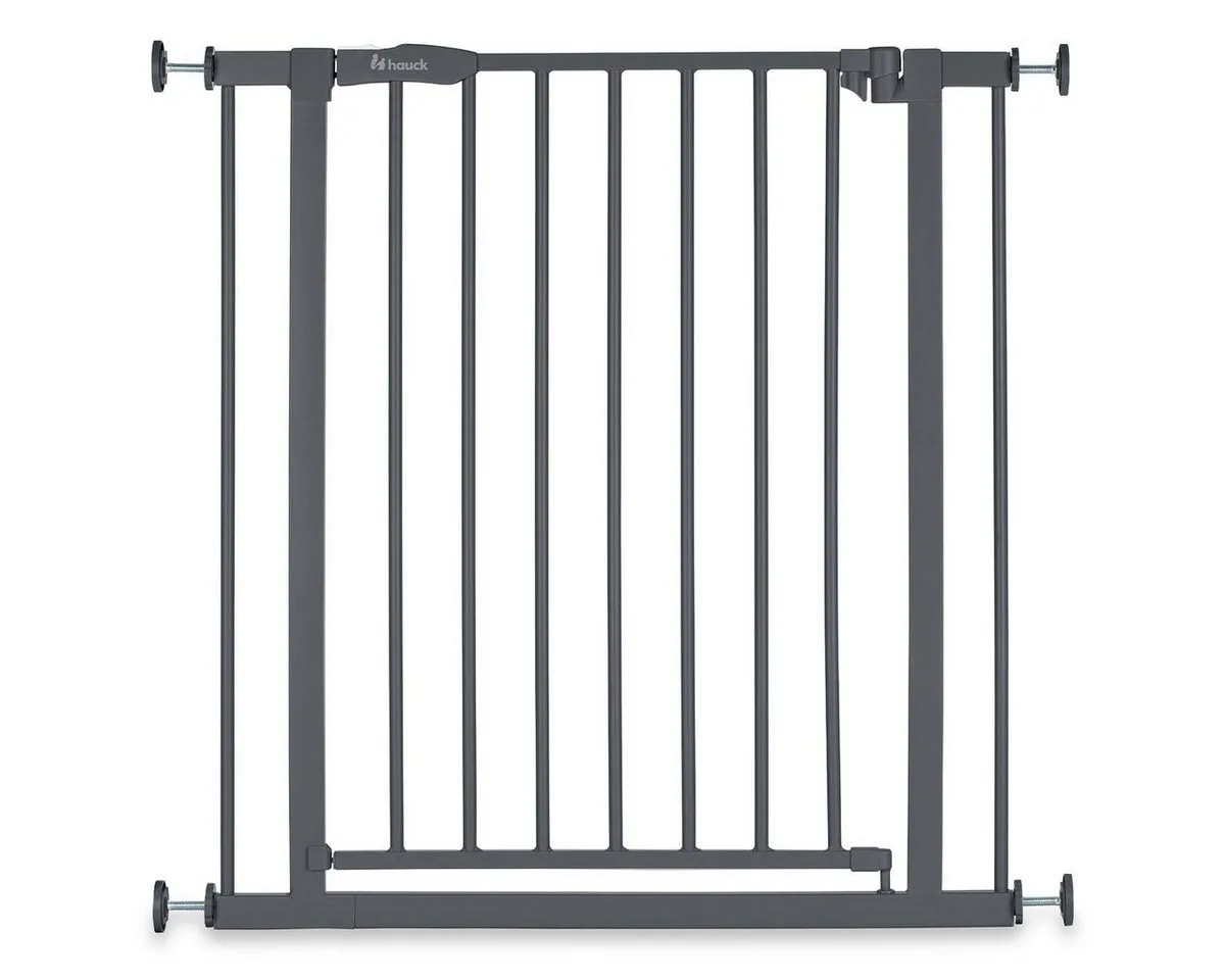 Türschutzgitter Open N Stop 2 - Dark Grey, Treppenschutzgitter Türschutzgitter Breiten 75 - 80 cm, ohne Bohren van Hauck in Grijs – productfoto