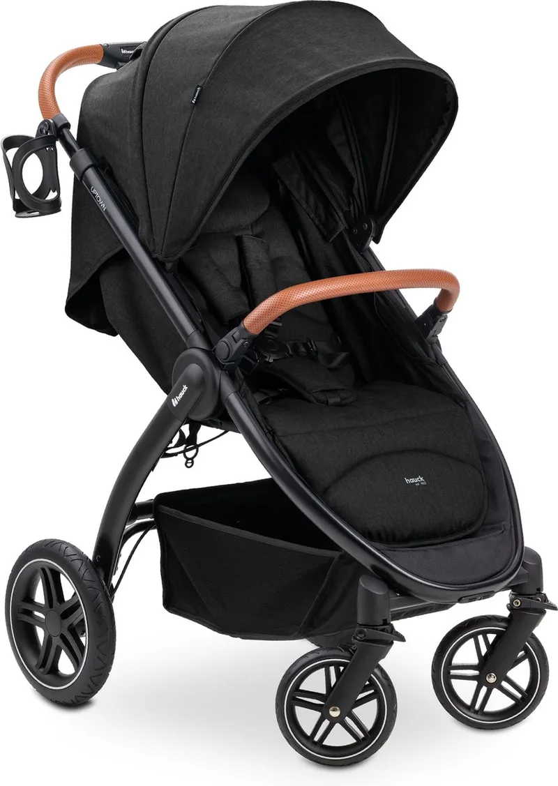 Uptown - Buggy - Geschikt voor stad en bos - Voor korte en lange benen - Black by Hauck in Melange Black – product photo