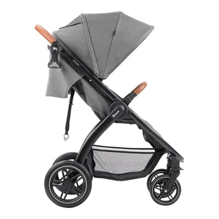 Uptown - Buggy - Geschikt voor stad en bos - Voor korte en lange benen - Black by Hauck in Melange Grey – product photo 2 of 3