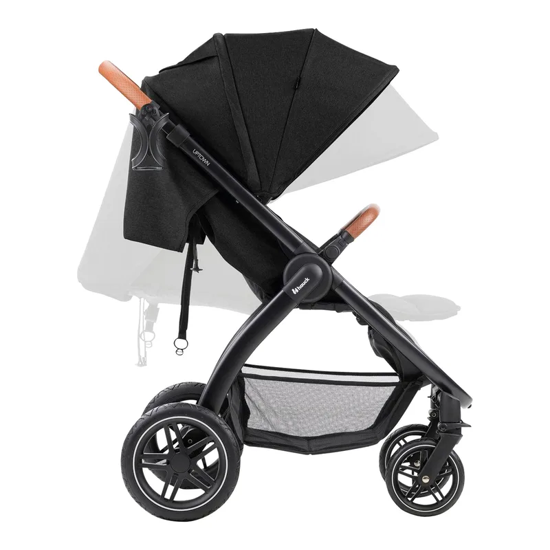 Uptown - Buggy - Geschikt voor stad en bos - Voor korte en lange benen - Black von Hauck in Melange Black – Produktfoto 3 von 3