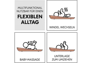Wickelauflage Change N Clean von Hauck in Braun – Produktfoto 4 von 5