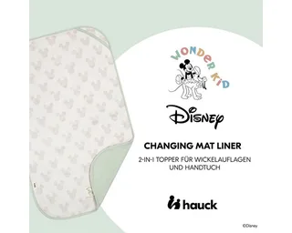 Wickelauflage Disney Mickey - Light 2in1 Auflage / Topper & Handtuch für Wickeltisch - waschbar bei 60° C by Hauck in Beige – product photo 2 of 5