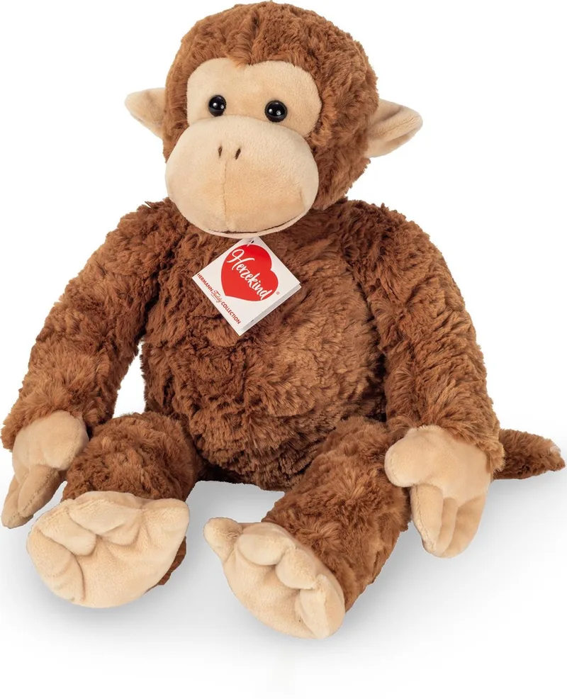 Knuffel Aap Carly 27 cm de Hermann Teddy Collection en Marron – photo produit