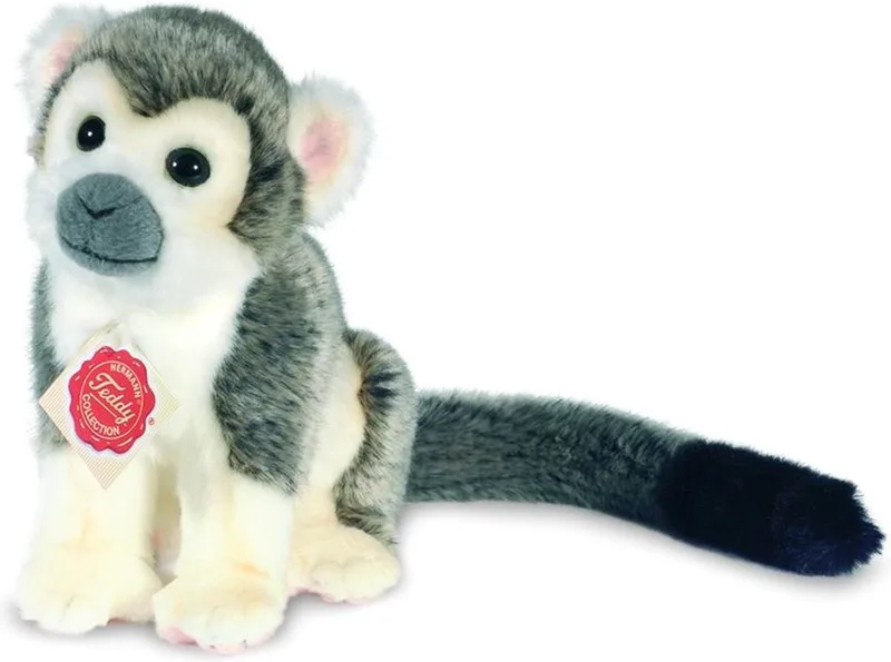 Knuffel Aap de Hermann Teddy Collection en Gris – photo produit