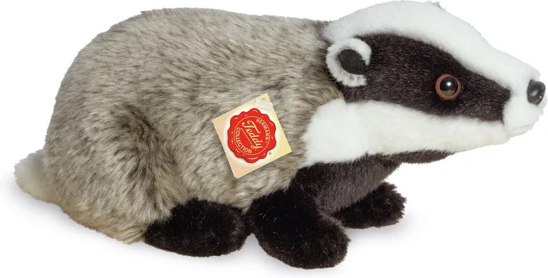 Hermann Teddy Peluche Blaireau 30 Cm de Hermann Teddy Collection en Gris – photo produit