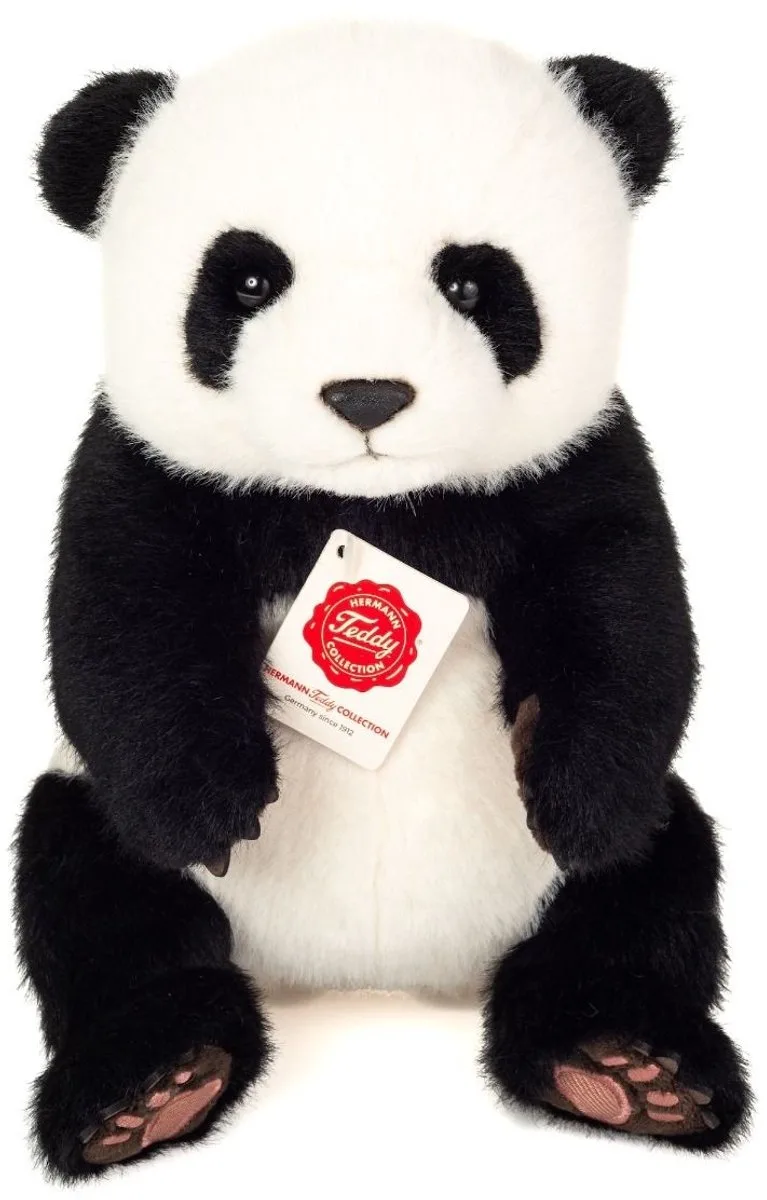Knuffel Panda Zittend 28 cm de Hermann Teddy Collection en Multicolore – photo produit