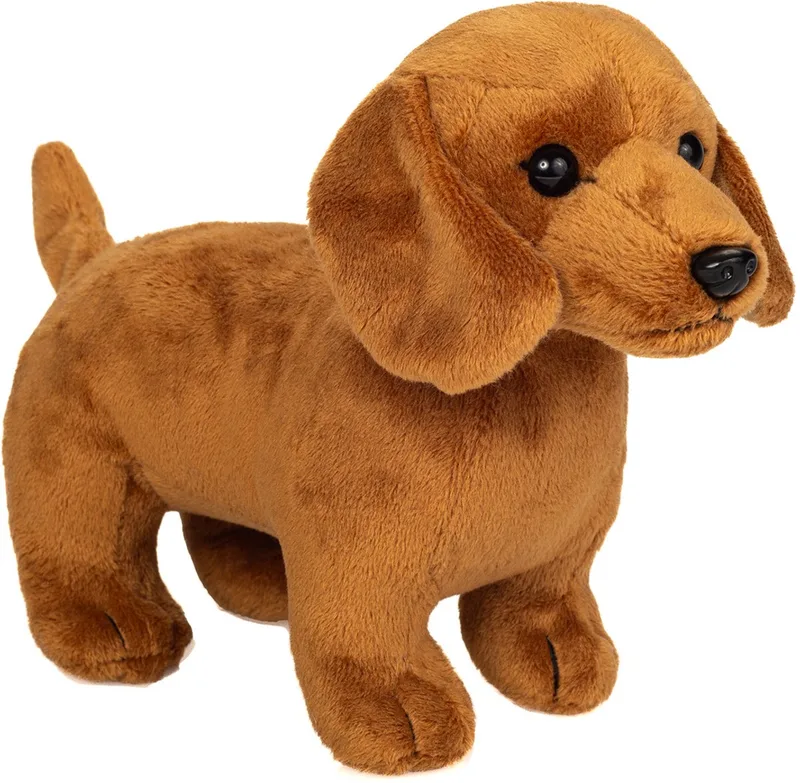 Knuffel Teckel Staand 21 cm de Hermann Teddy Collection en Marron – photo produit