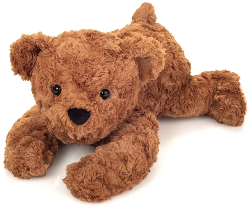Knuffel Teddybeer Bruin Liggend 40cm de Hermann Teddy Collection en Multicolore – photo produit