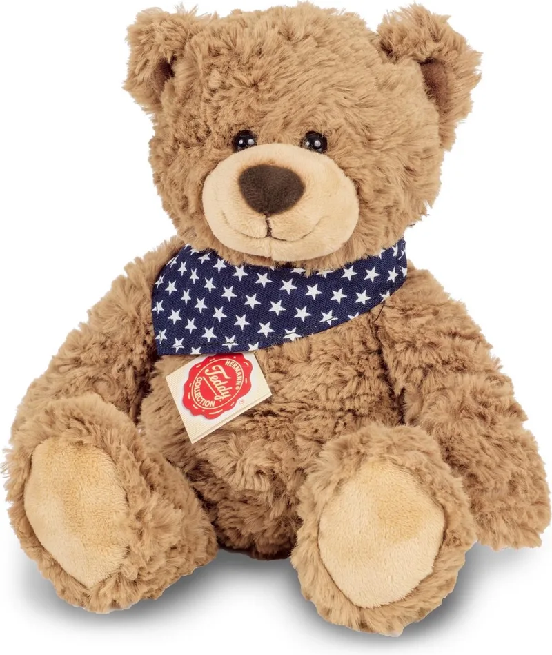Knuffel Teddybeer Rufus de Hermann Teddy Collection en Beige – photo produit