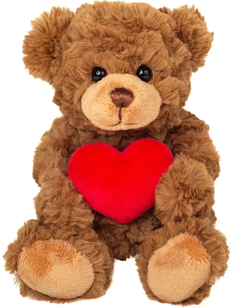 knuffelbeer met hart bruin 20 cm speelgoed cadeau. von Hermann Teddy Collection in Mehrfarbig – Produktfoto