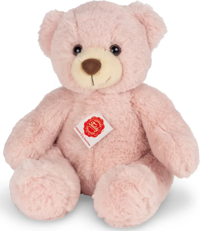 Knuffeldier beer Mikai - pluche knuffel van 30 cm - Premium kwaliteit van Hermann Teddy Collection in Roze – productfoto