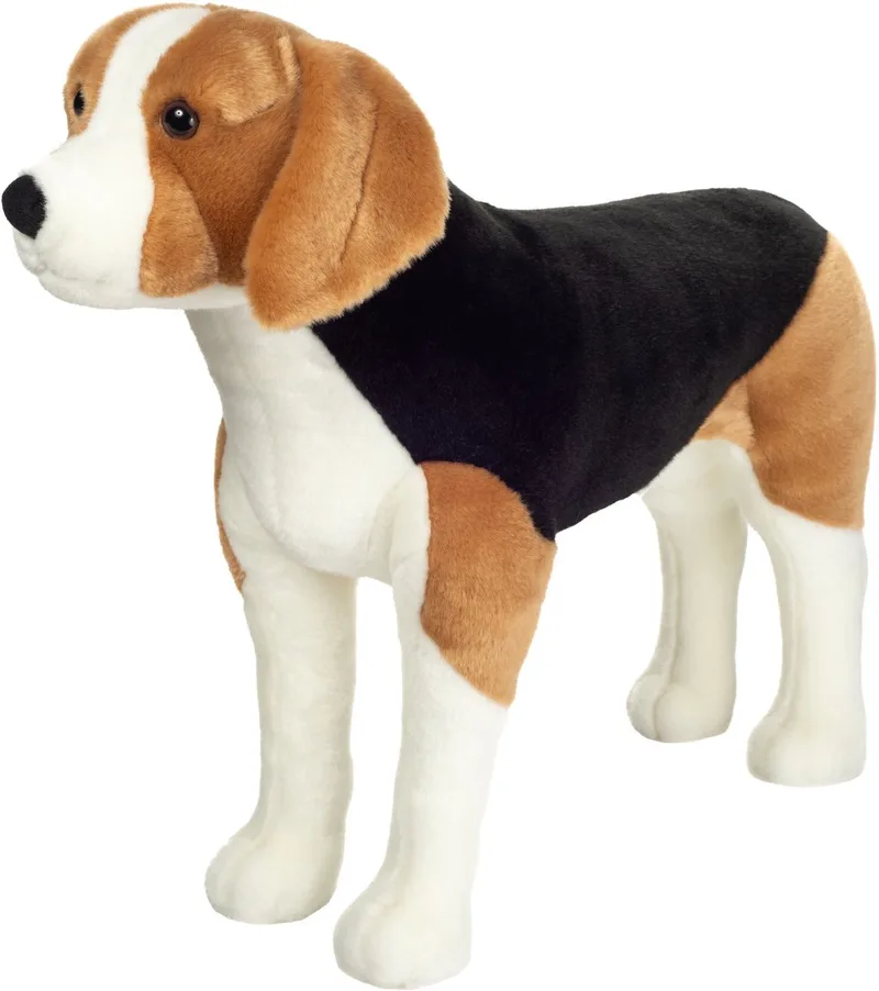 Knuffeldier hond Beagle - zachte pluche stof - premium kwaliteit knuffels - 60 cm van Hermann Teddy Collection in Meerkleurig – productfoto