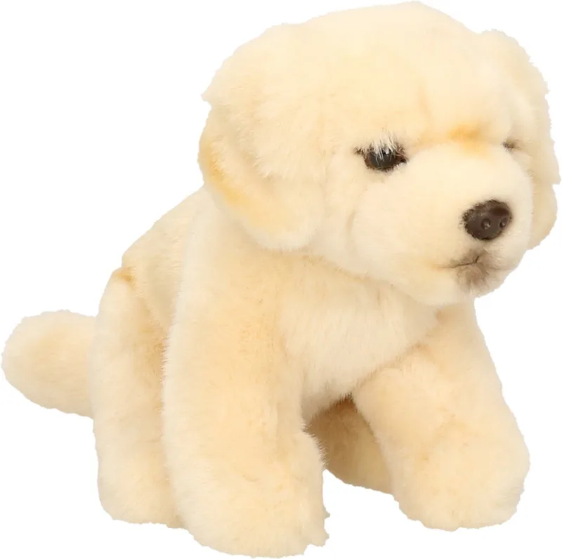Knuffeldier hond Golden Retriever - pluche - premium knuffels - wit - 15 cm de Hermann Teddy Collection en Crème – photo produit