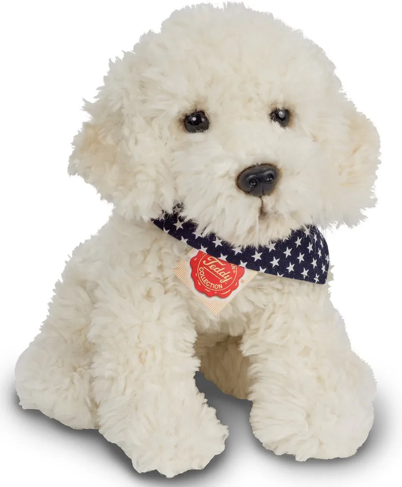 Knuffeldier hond Labradoodle puppy - zachte pluche - premium kwaliteit knuffels - 28 cm de Hermann Teddy Collection en Blond – photo produit