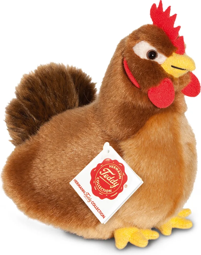 Knuffeldier Kip - pluche stof - premium kwaliteit knuffels - 16 cm de Hermann Teddy Collection en Lichtbruin – photo produit
