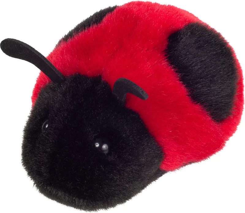 Knuffeldier Lieveheersbeestje - premium kwaliteit knuffels - 11 cm de Hermann Teddy Collection en Rouge – photo produit