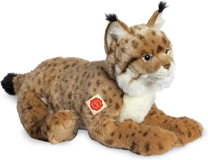 Knuffeldier Lynx - zachte pluche stof - premium knuffels - 45 cm van Hermann Teddy Collection in Lichtbruin – productfoto