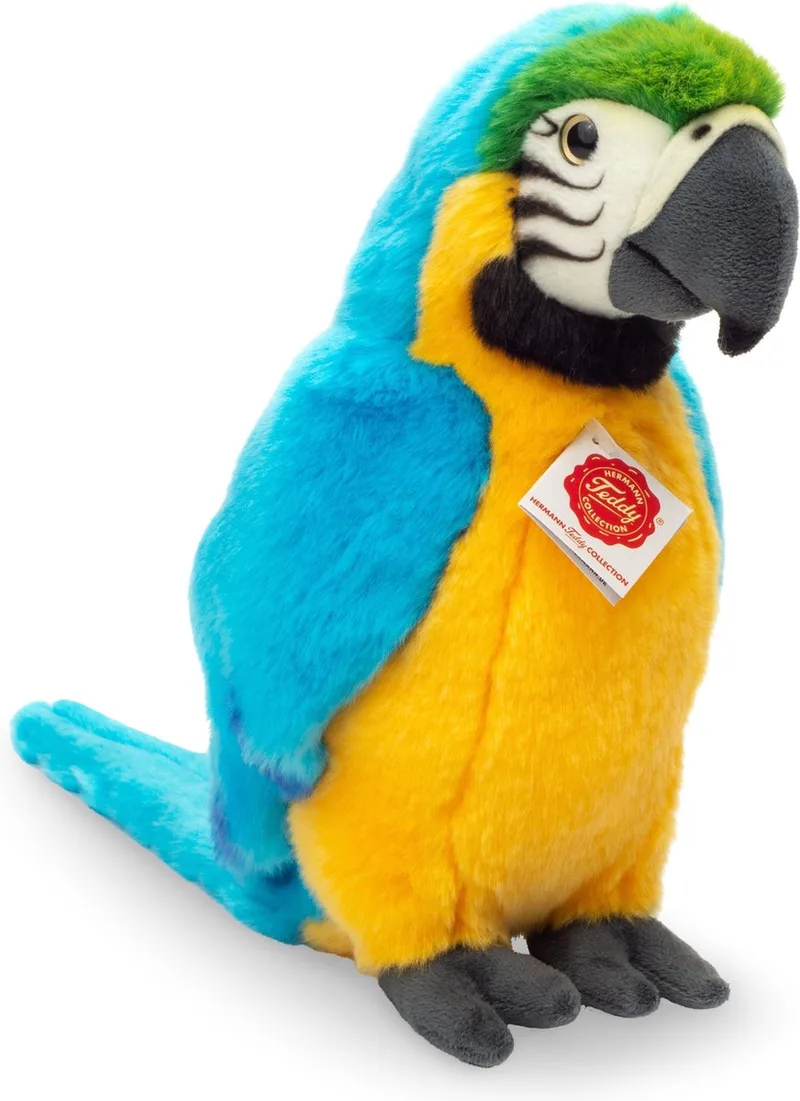 Hermann Teddy Peluche Perroquet 26 Cm de Hermann Teddy Collection en Bleu – photo produit