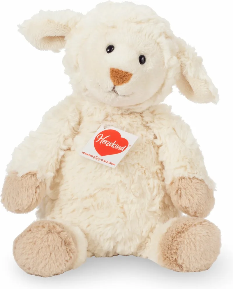 Knuffeldier Schaap/lammetje - zachte pluche - premium knuffels - 27 cm de Hermann Teddy Collection en Blanc – photo produit