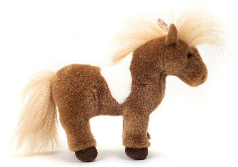 Knuffeldier Shetland Pony/paardje - pluche stof - premium kwaliteit knuffels - 25 cm de Hermann Teddy Collection en Marron – photo produit
