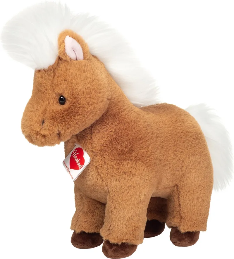 Knuffeldier Shetland Pony/paardje - pluche stof - premium kwaliteit knuffels - 30 cm by Hermann Teddy Collection in Brown – product photo