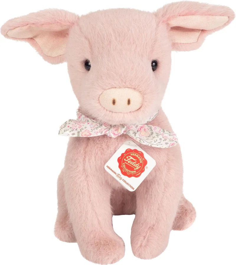 Hermann Teddy Peluche Audrey Pig 23 Cm de Hermann Teddy Collection en Rose – photo produit