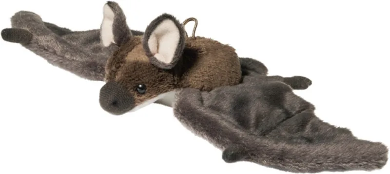 Knuffeldier Vleermuis - zachte pluche stof - premium knuffels - 24 cm de Hermann Teddy Collection en Gris – photo produit