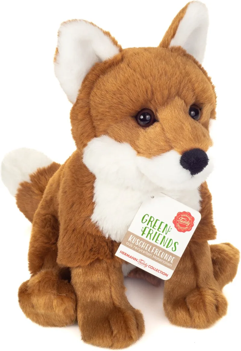 Knuffeldier Vos - zachte pluche stof - premium knuffels - 20 cm - Vossen by Hermann Teddy Collection in Red – product photo