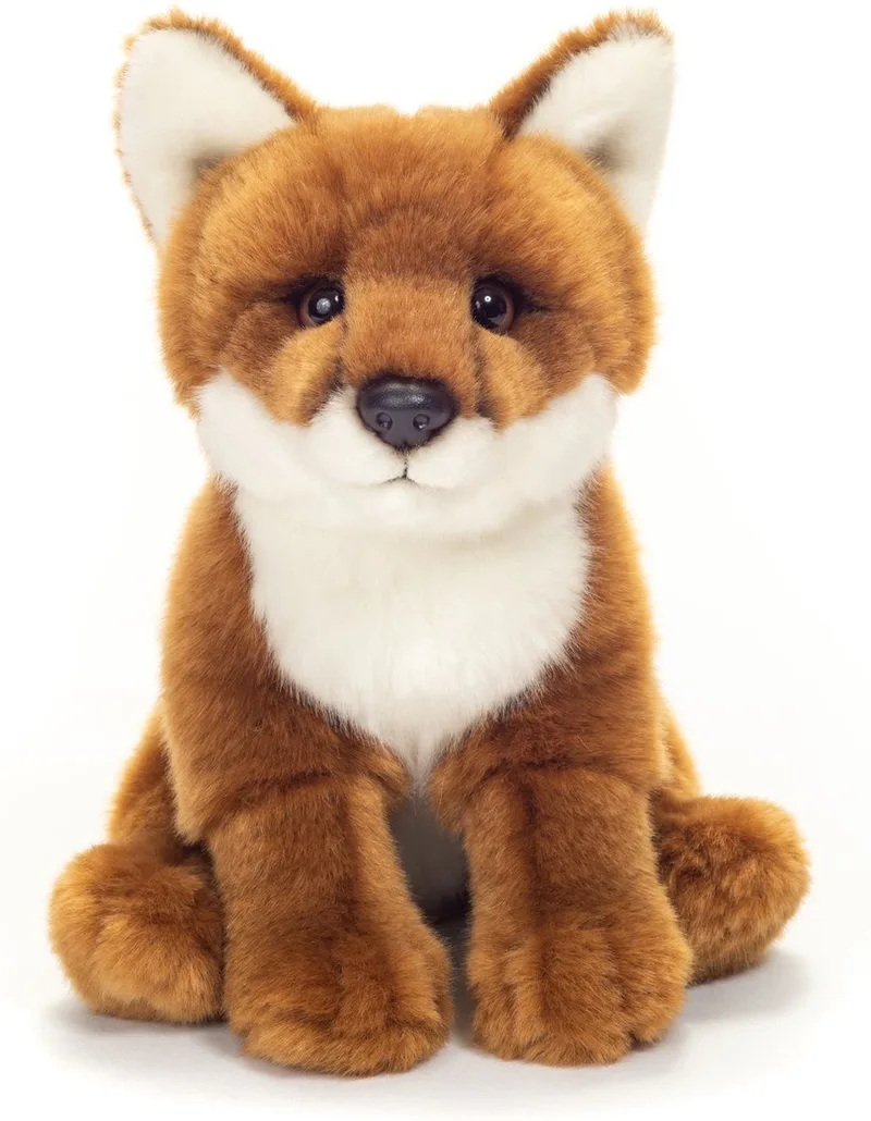 Knuffeldier Vos - zachte pluche stof - premium kwaliteit knuffel - 20 cm - bosdier fra Hermann Teddy Collection i Rød – produktbillede