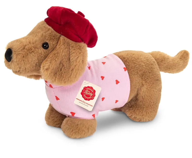 Kuscheltier Dackeldame Amelie, 26 cm de Hermann Teddy Collection en Marron – photo produit