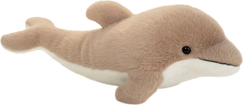 Kuscheltier Delfin, 42 cm, Füllung aus recyceltem Material von Hermann Teddy Collection in Grau – Produktfoto