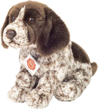 Kuscheltier Deutscher Drahthaar Welpe 30 cm, zum Teil aus recyceltem Material by Hermann Teddy Collection in Brown – product photo 1 of 3