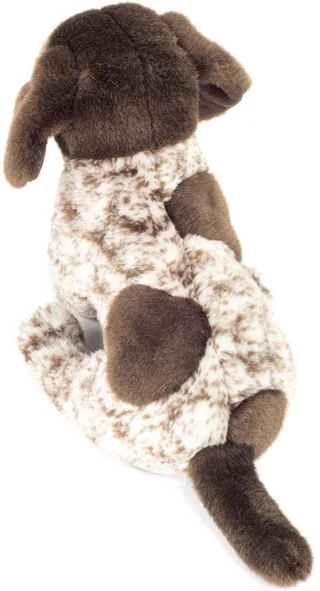 Kuscheltier Deutscher Drahthaar Welpe 30 cm, zum Teil aus recyceltem Material by Hermann Teddy Collection in Brown – product photo 3 of 3