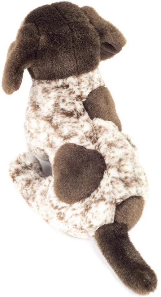 Kuscheltier Deutscher Drahthaar Welpe 30 cm, zum Teil aus recyceltem Material by Hermann Teddy Collection in Brown – product photo 3 of 3