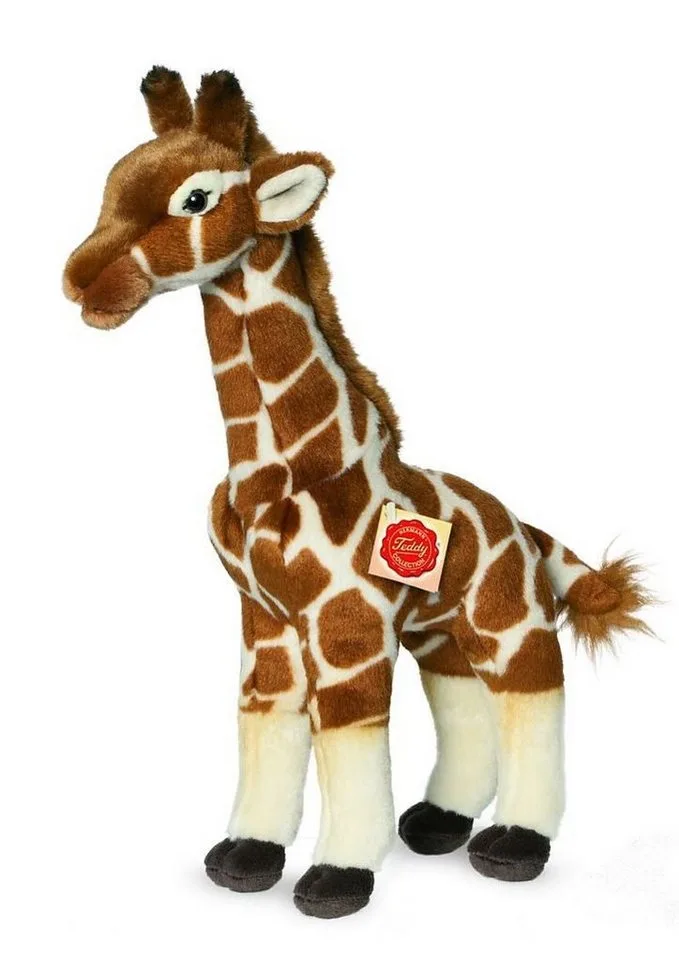 Kuscheltier Giraffe stehend, 38 cm, zum Teil aus recyceltem Material de Hermann Teddy Collection en Marron – photo produit