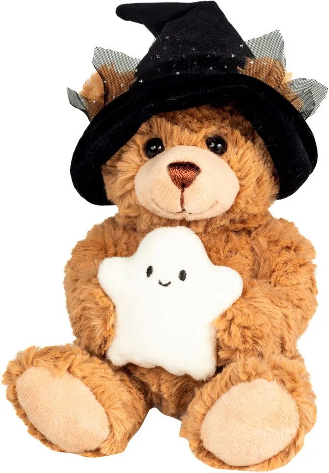 Kuscheltier Halloween Teddy mit Gespenst, 20 cm fra Hermann Teddy Collection i Brun – produktbillede