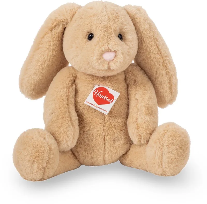 Kuscheltier Häschen Franny, 31 cm von Hermann Teddy Collection in Beige, Braun – Produktfoto