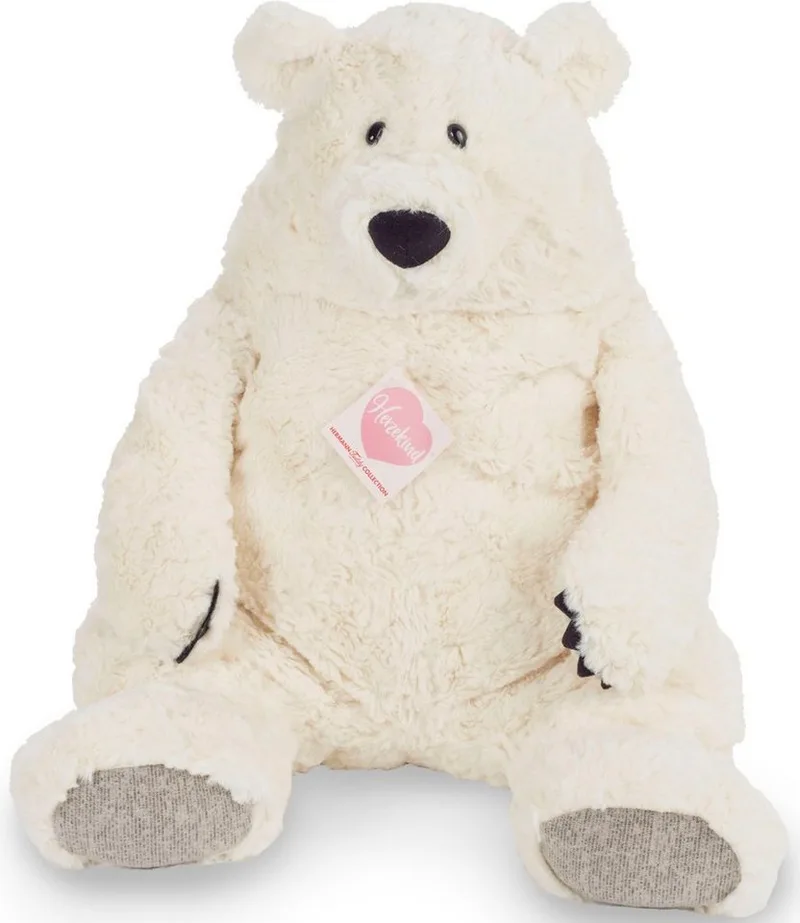 Kuscheltier Herzekind, Polarbär Jones, 50 cm von Hermann Teddy Collection in Weiß – Produktfoto