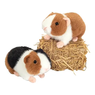 Kuscheltier Meerschweinchen 3-farbig 19 cm von Hermann Teddy Collection in Mehrfarbig, 19 × 9 × 11 mm – Produktfoto 2 von 2