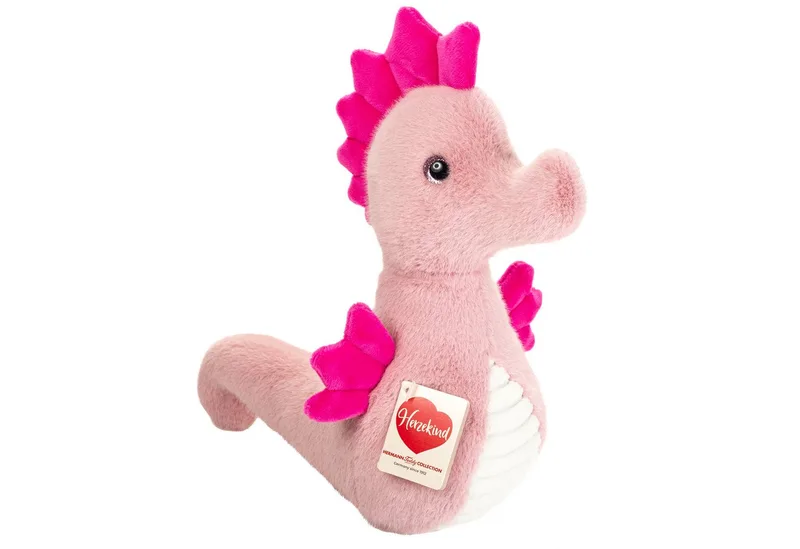 Kuscheltier Seepferdchen Alba, 23 cm, zum Teil aus recyceltem Material van Hermann Teddy Collection in Roze – productfoto